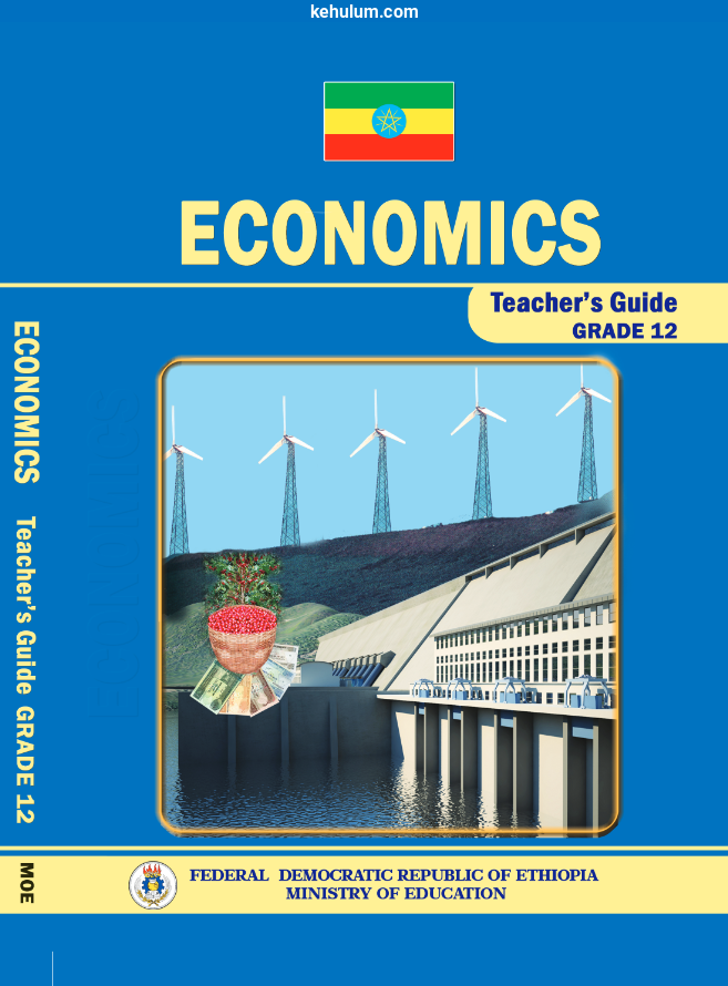 Cover of Ethiopian old Curriculum grade 12 Economics student textbook 