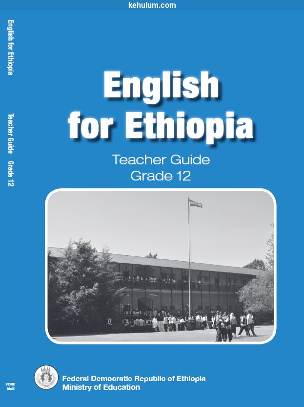 Cover image of the Ethiopian old curriculum grade-12 English for Ethiopia textbook