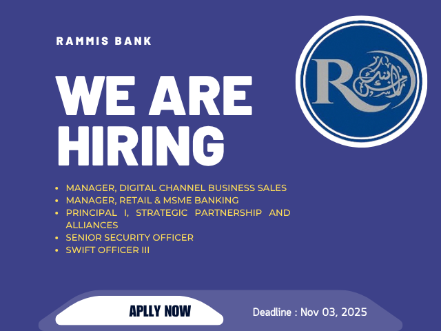 Rammis Bank External Vacancy Announcement – Apply for Manager, Senior and Officer Positions (Addis Ababa, Ethiopia)